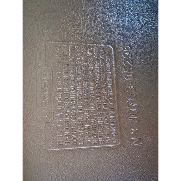 Coach 100% Leather Vintage Taupe Briefcase NO STRAPS - Picture 7 of 10